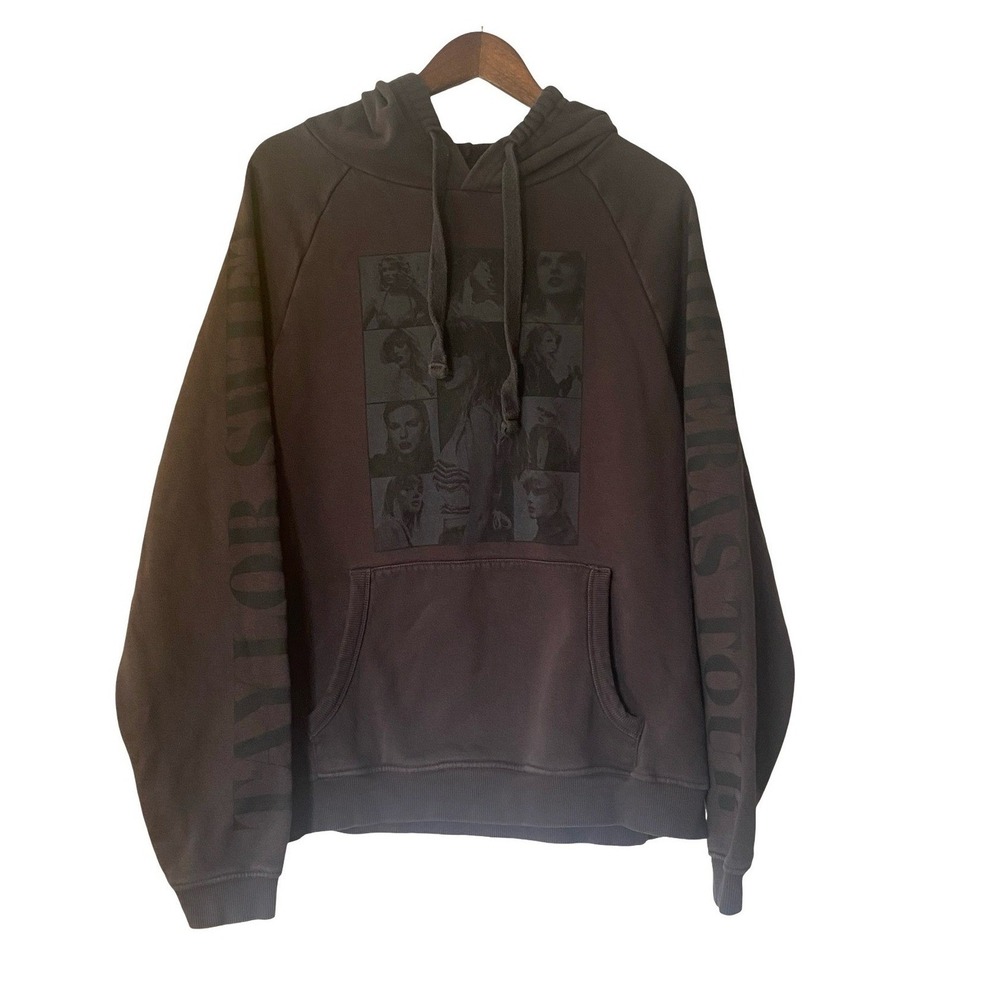 Taylor Swift The Eras Tour Unisex Hoodie L Charcoal Grey Concert Official Merch